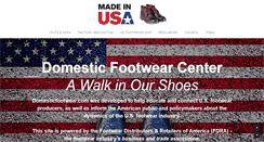 Desktop Screenshot of domesticfootwear.com