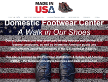 Tablet Screenshot of domesticfootwear.com